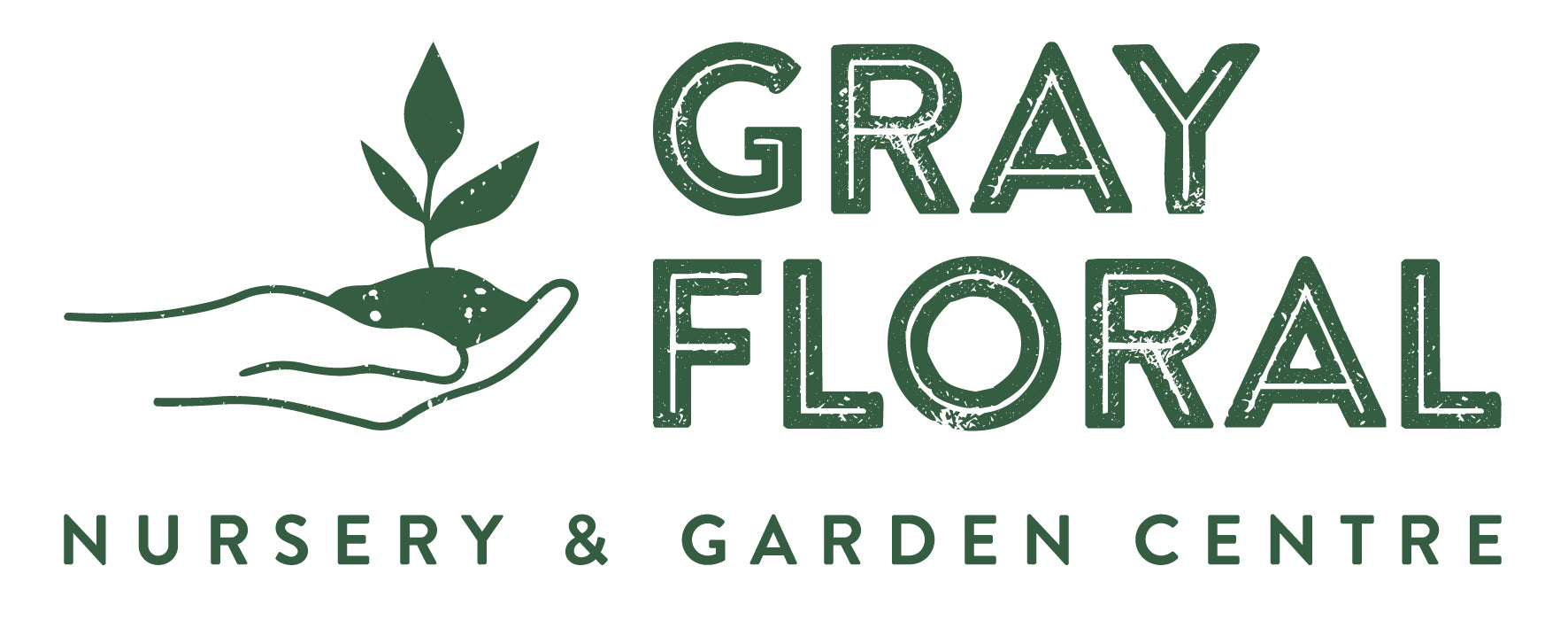 Gray Floral Nursery & Garden Logo